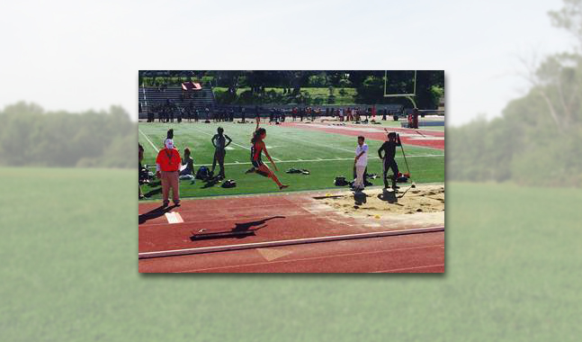 Lauren Cariaso hits the third best mark in the state at 5.60m